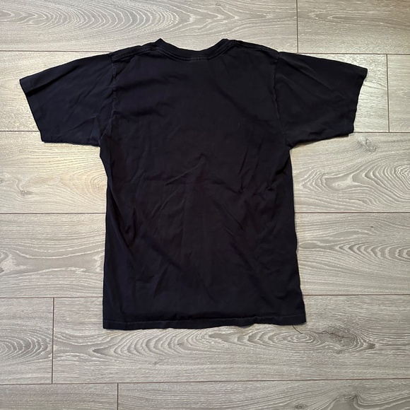 90s Single Stitch 100% Cotton Stanfields Blank Black Tee - Picture 2 of 4